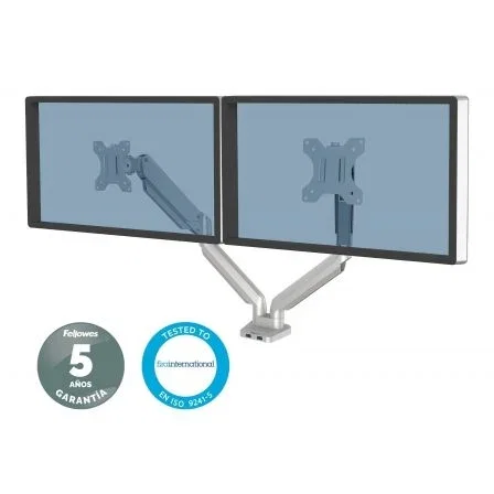 Fellowes Platinum Series Soporte Doble para Monitor Plata Fellowes Platinum Series Soporte Doble para Monitor Plata